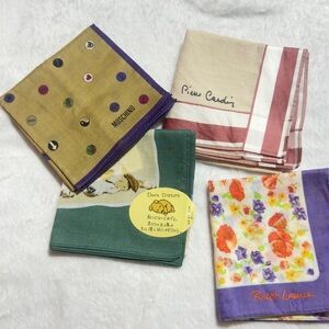 Moschino Olive Green Polka Dot Scarf